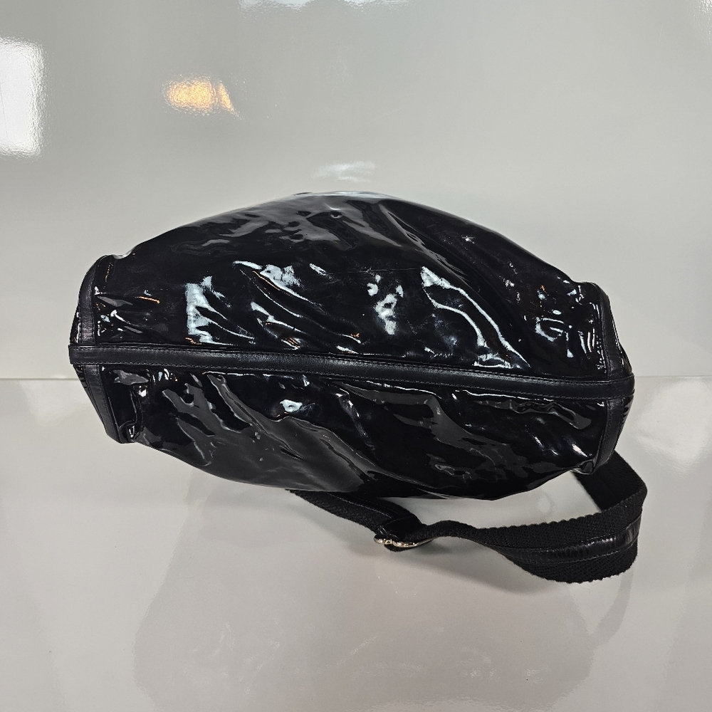 Ralph Lauren Black Patent Shoulder Bag - Picture 7 of 9